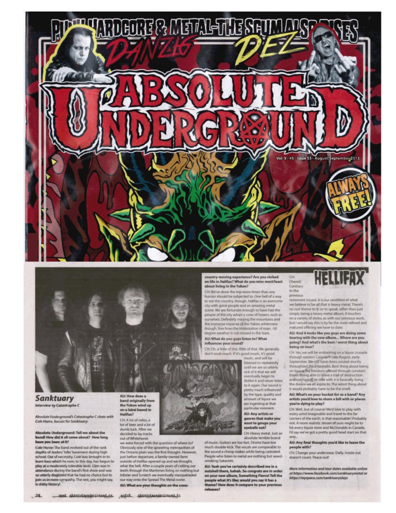 AU Interview - Sanktuary