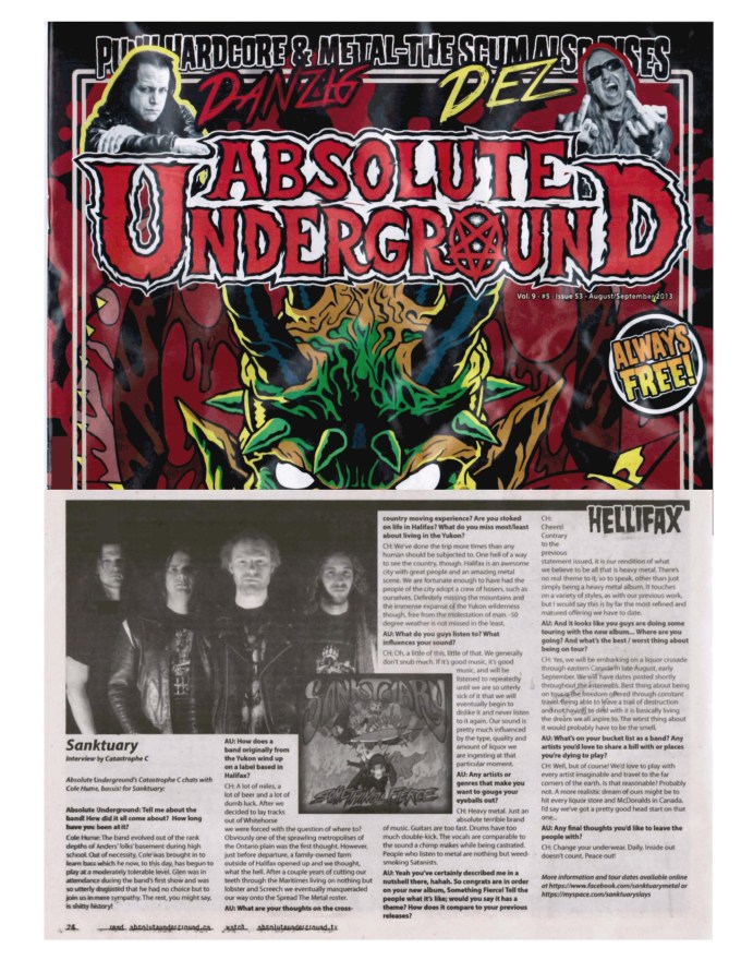 AU Interview - Sanktuary