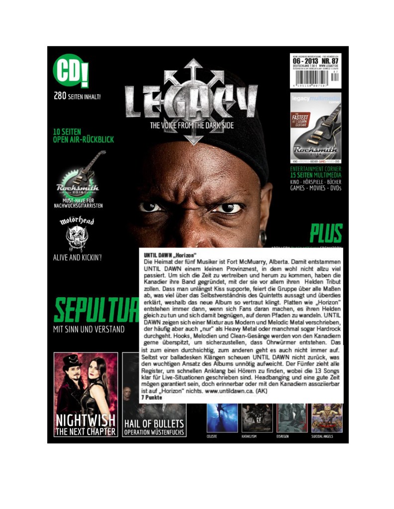 Legacy #87 - Until Dawn - Horizon - Review