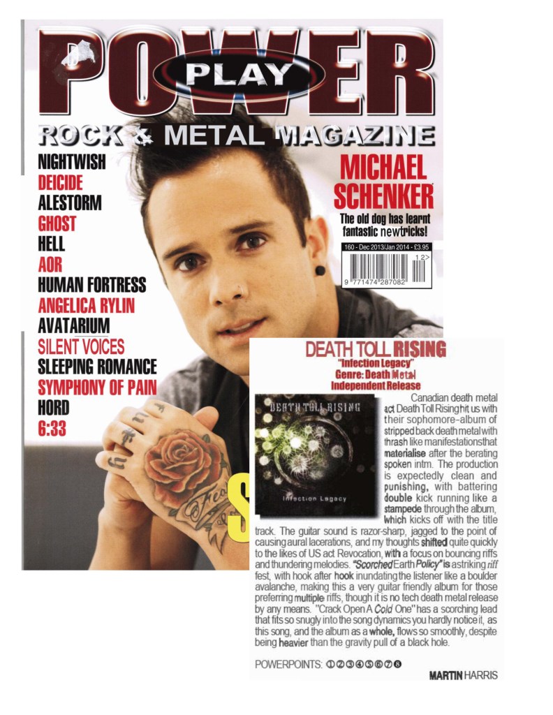 Dec 2013 - Jan 2014 - Powerplay Mag - Death Toll Rising Review