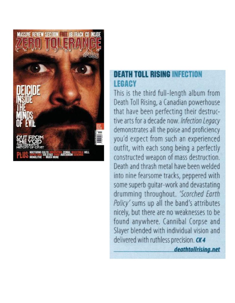 Dec 2013 - Jan 2014 - ZT Mag - Review - Death Toll Rising