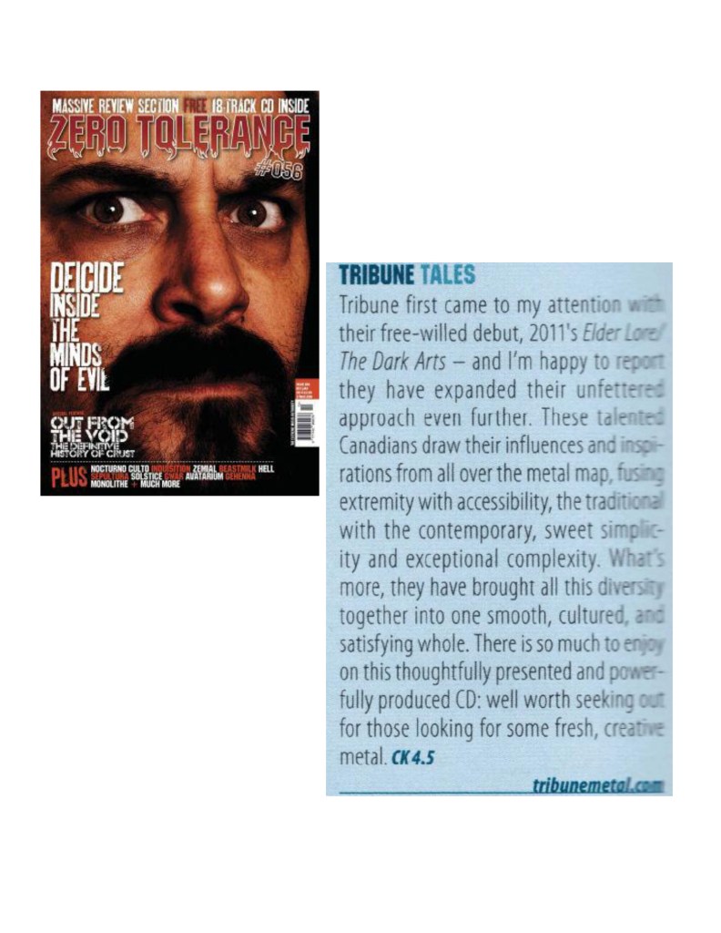 Dec 2013 - Jan 2014 - ZT Mag - Review - Tribune