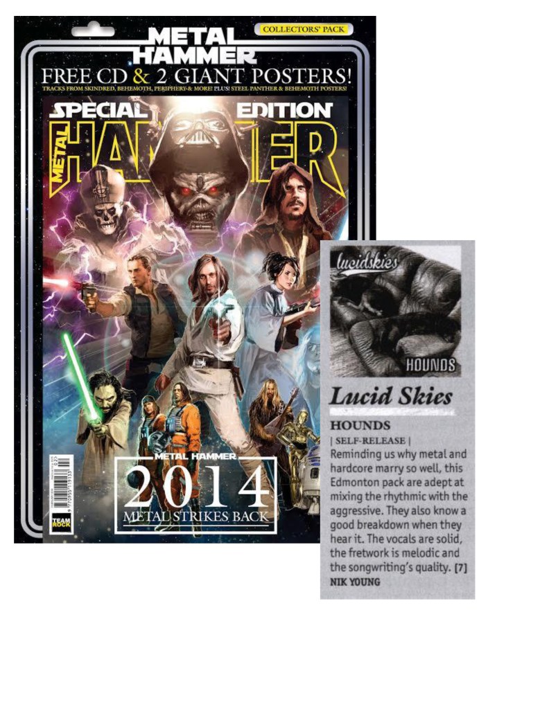 February 2014 - Metal Hammer - Lucid Skies