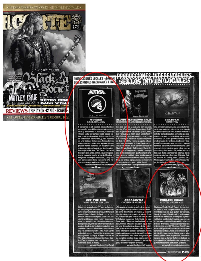 El Corte Mag - Mutank + Endless Chaos - Reviews