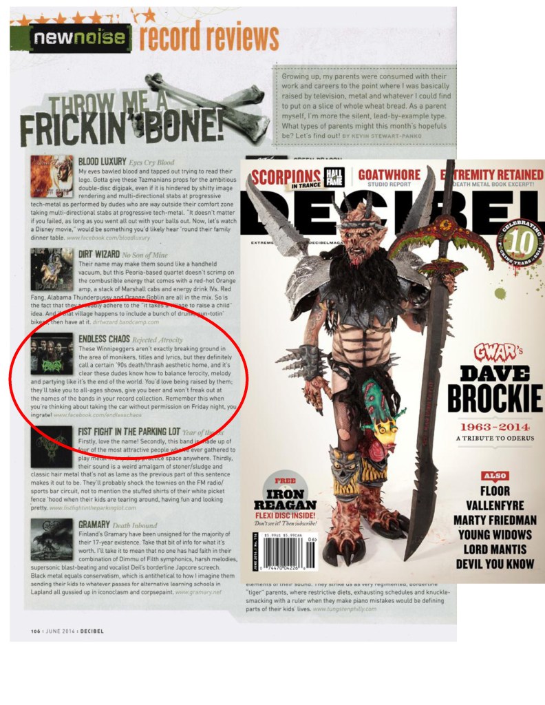 June 2014 - Decibel Mag - Endless Chaos