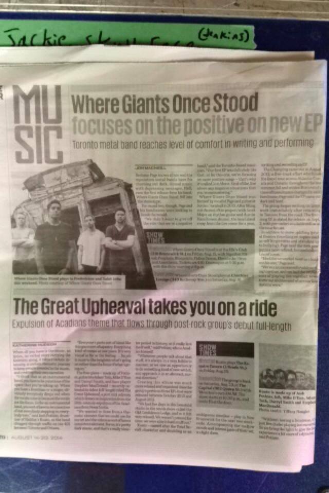 Aug 14 2014 - Here Magazine - Where Giants Once Stood