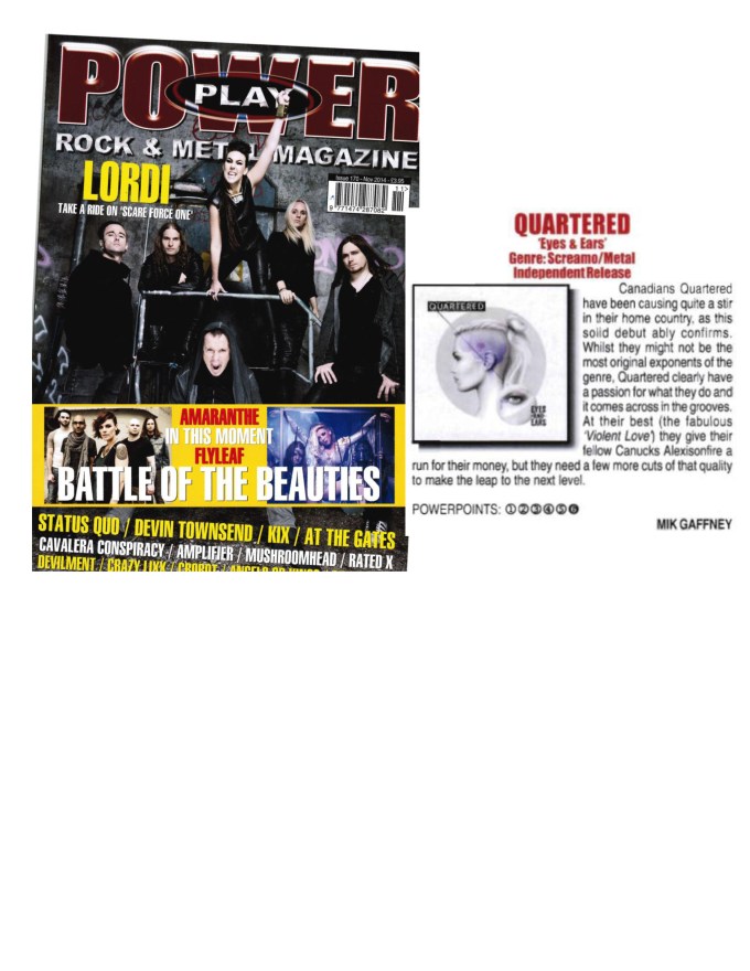 November 2014 - Power Play Mag UK - Issue # 170 - Quartred