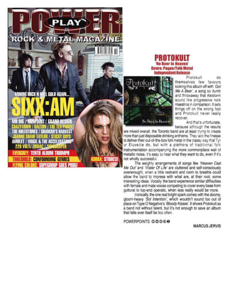 October 2014 - Power Play Mag UK - Issue # 169 - Protokult