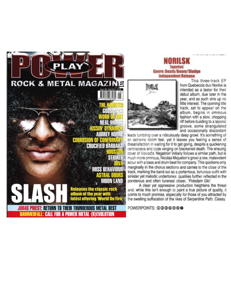September 2014 - Powerplay Mag UK - Issue # 168 - Norilsk