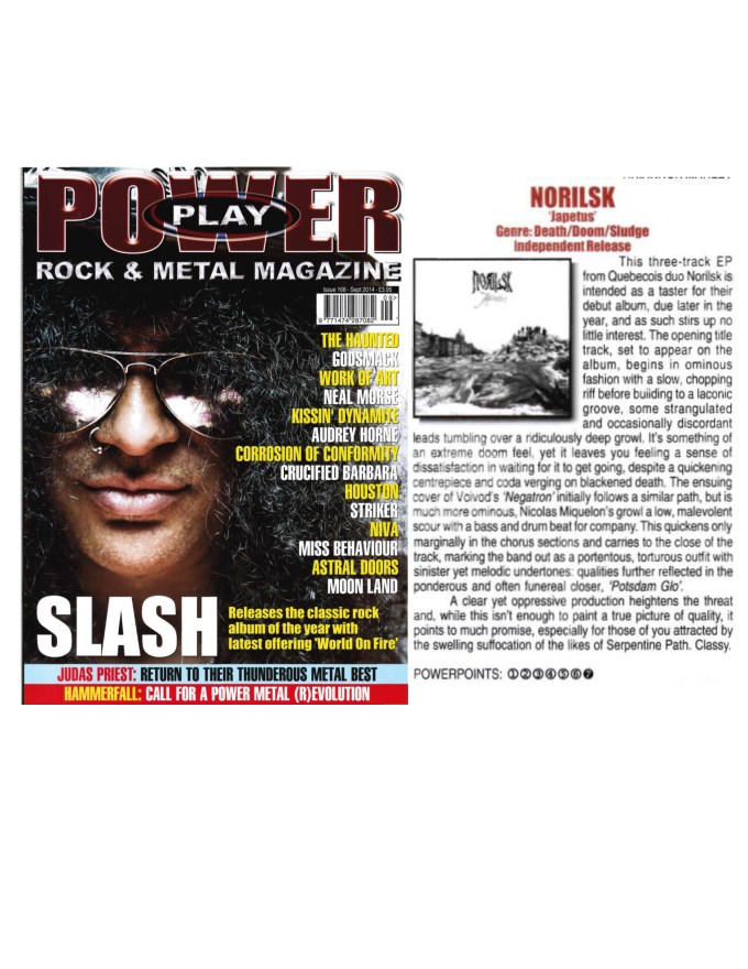 September 2014 - Powerplay Mag UK - Issue # 168 - Norilsk
