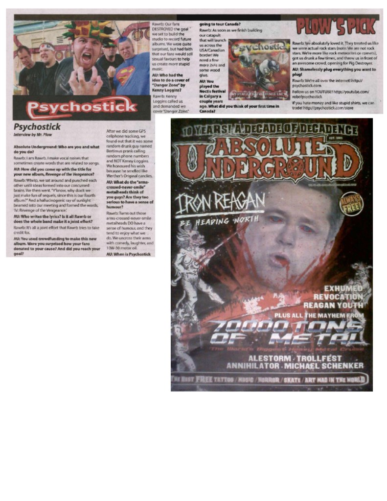 Absolute Underground Mag - Feb-March 2015 - Psychostick