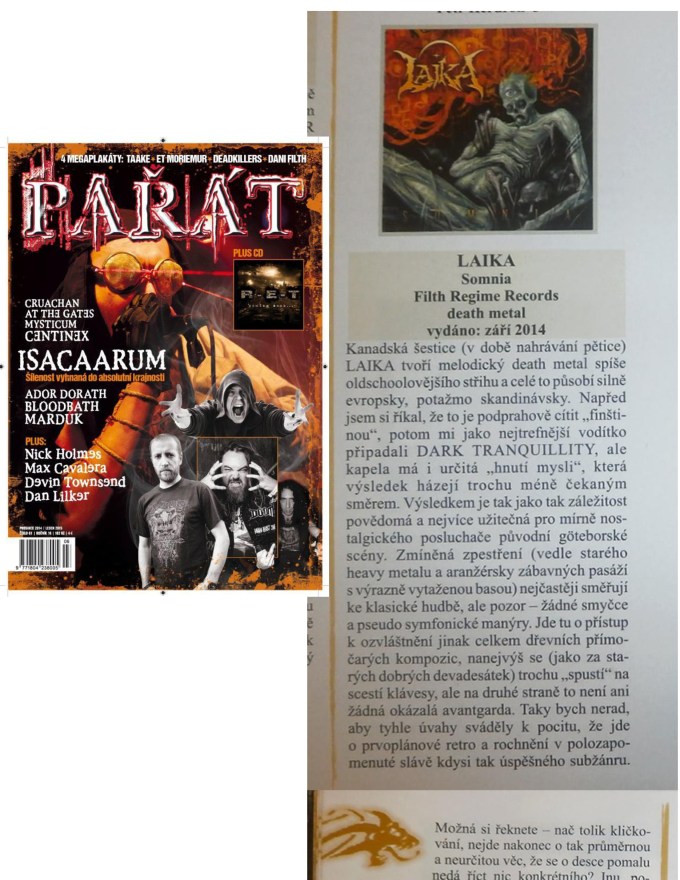 Dec 2014 - Parat - Czech - Laika