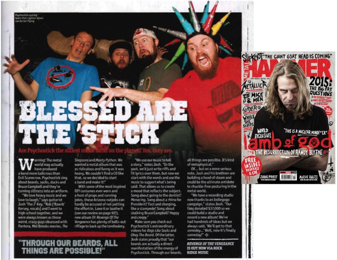 Feb 2015 - Metal Hammer UK #266 - Psychostick