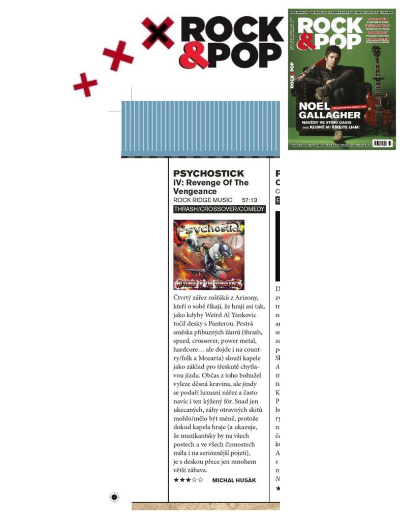 Feb 2015 - Rock and Pop - Czech - Psychostick