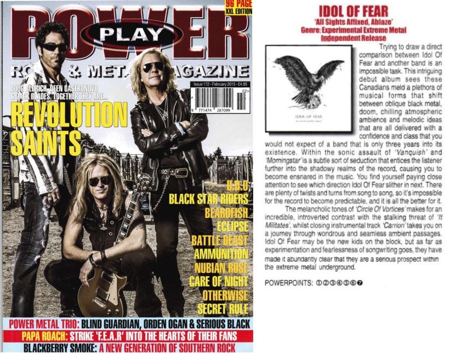 February 2015 - Powerplay Mag UK - #172 - Idol of Fear