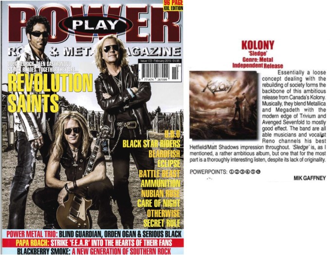 February 2015 - Powerplay Mag UK - #172 - Kolony