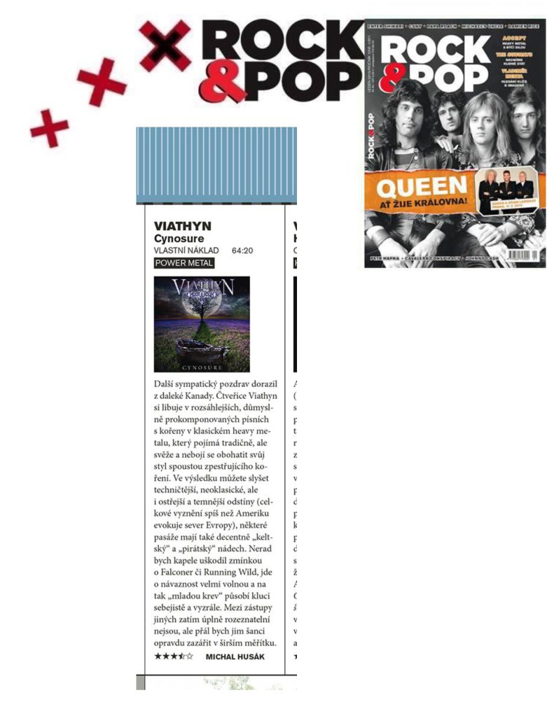 Jan 2015 - Rock and Pop - Czech - Viathyn