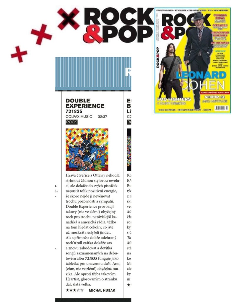 Nov 2014 - Rock and Pop - Czech - Double Experience