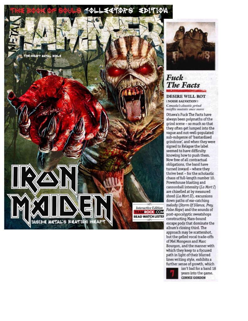 September 2015 - #174 - Metal Hammer UK - Fuck The Facts