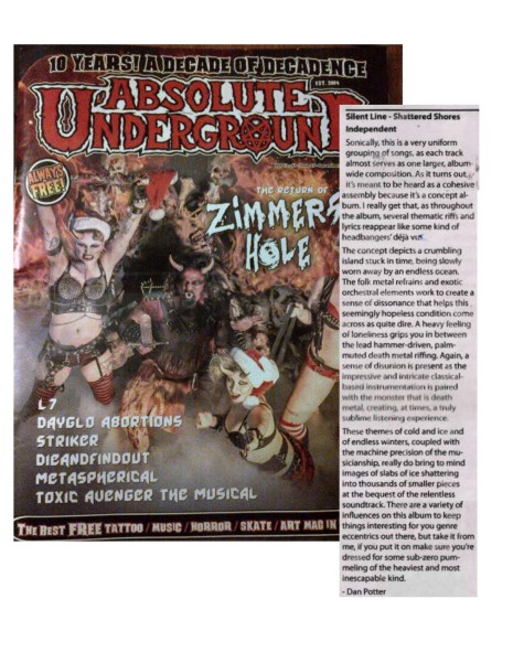 Asbolute Underground Mag - Dec2015-Jan2016 - Silent Line - print