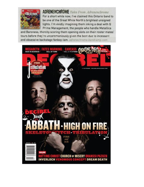 APRIL 2016 - DECIBEL MAG - ADRENECHROME