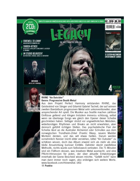 Legacy #101 - February 2016 - RHINE