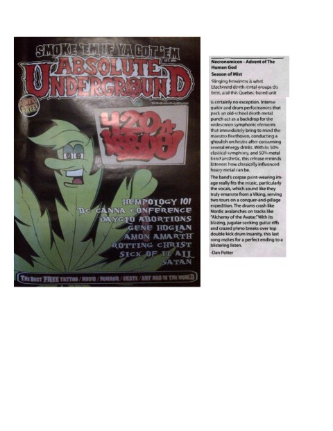 AU Mag - April-May 2016 - Necronomicon - review