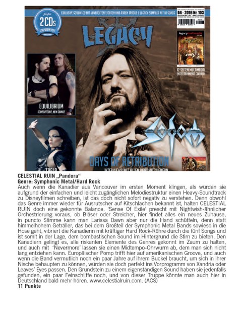 Legacy 103 - review - Celestial Ruin