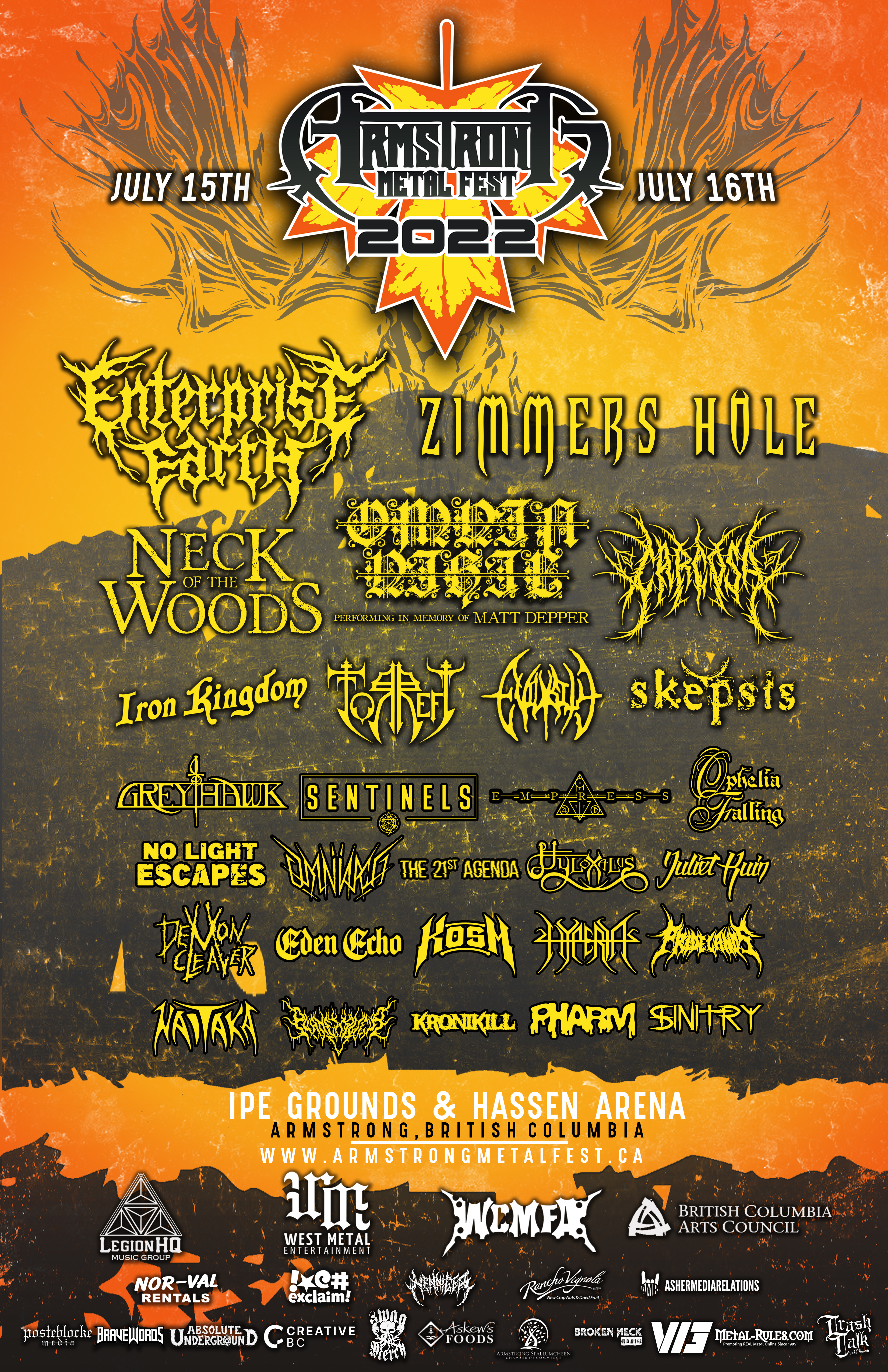 Reminder – July 15/16 – ARMSTRONG METALFEST Returns To The Okanagan ...
